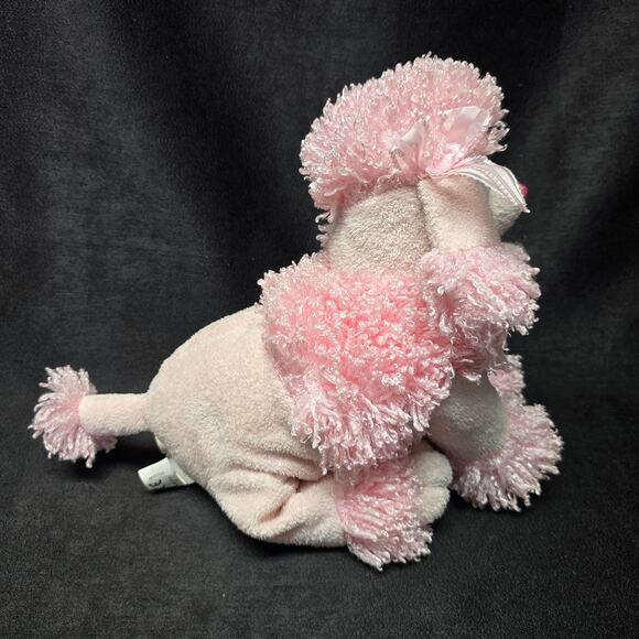 Aurora Fancy the Pink Poodle Hand Puppet Stuffed Plush Animal Dog - Picture 6 of 12